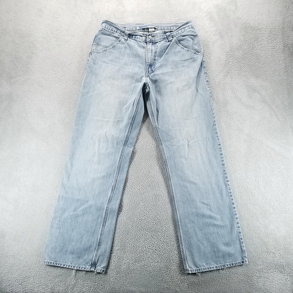 VTG Gap Jeans Mens 33x34 Blue Relaxed‎ Straight Carpenter Light Wash Workwear